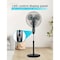Black & Decker 16'' Oscillating Dual-Blade Stand Fan with Remote, Adjustable Height, Black BFSD116B - alternate 2